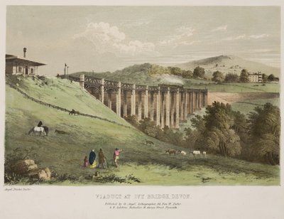 Viaduct at Ivy Bridge, Devon by English School